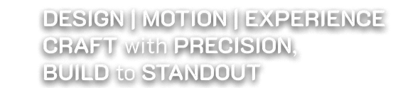 Design · Motion · Experience